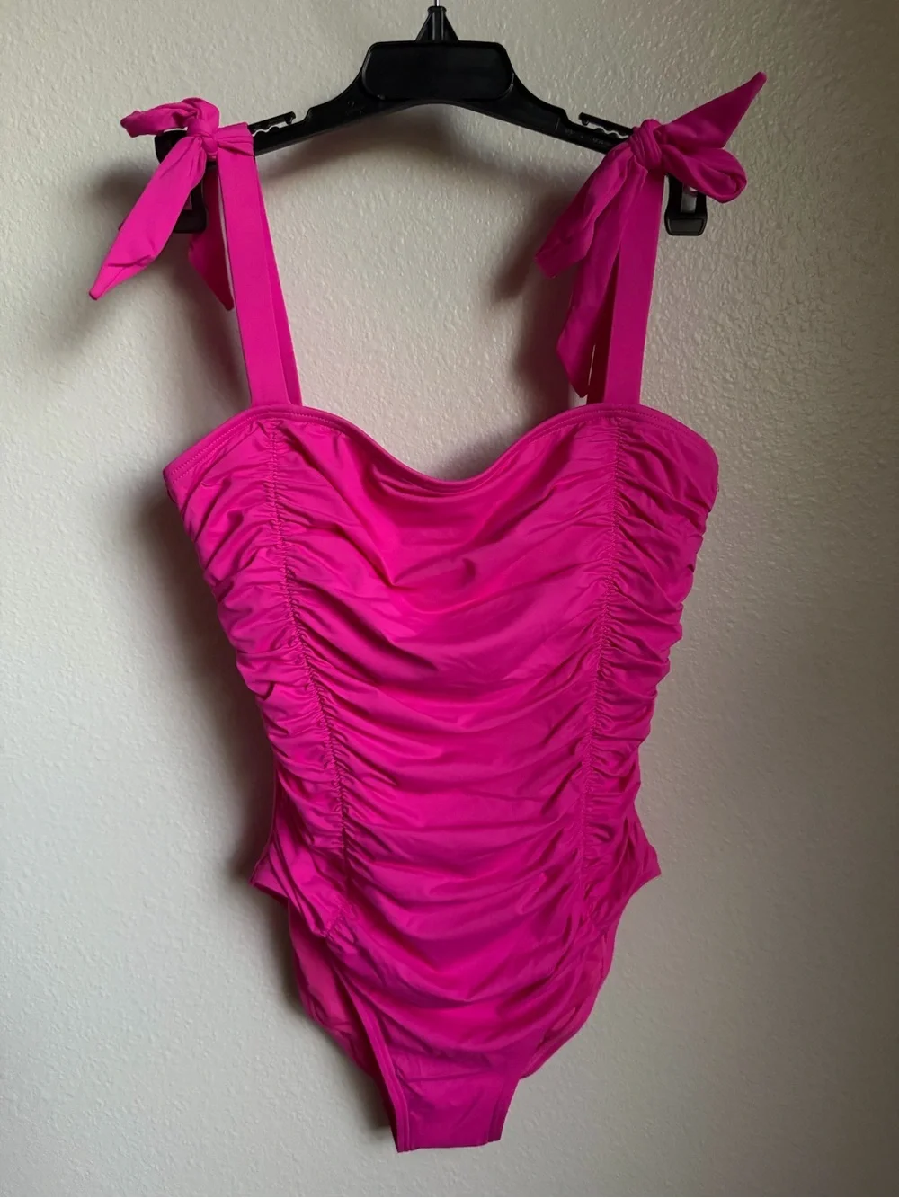 NWT Kate Spade Bow Shoulder Tie One-Piece Swimsuit Size S